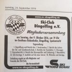 Mitgliederversammlung am 9. Oktober 2016